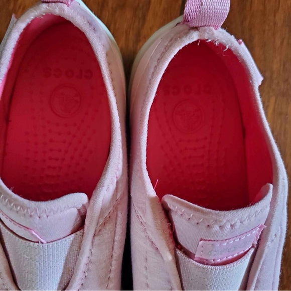 Crocs Duet Busy Day Heathered Easy On Slip On Shoe Pearl Pink Size 7 - Picture 9 of 10